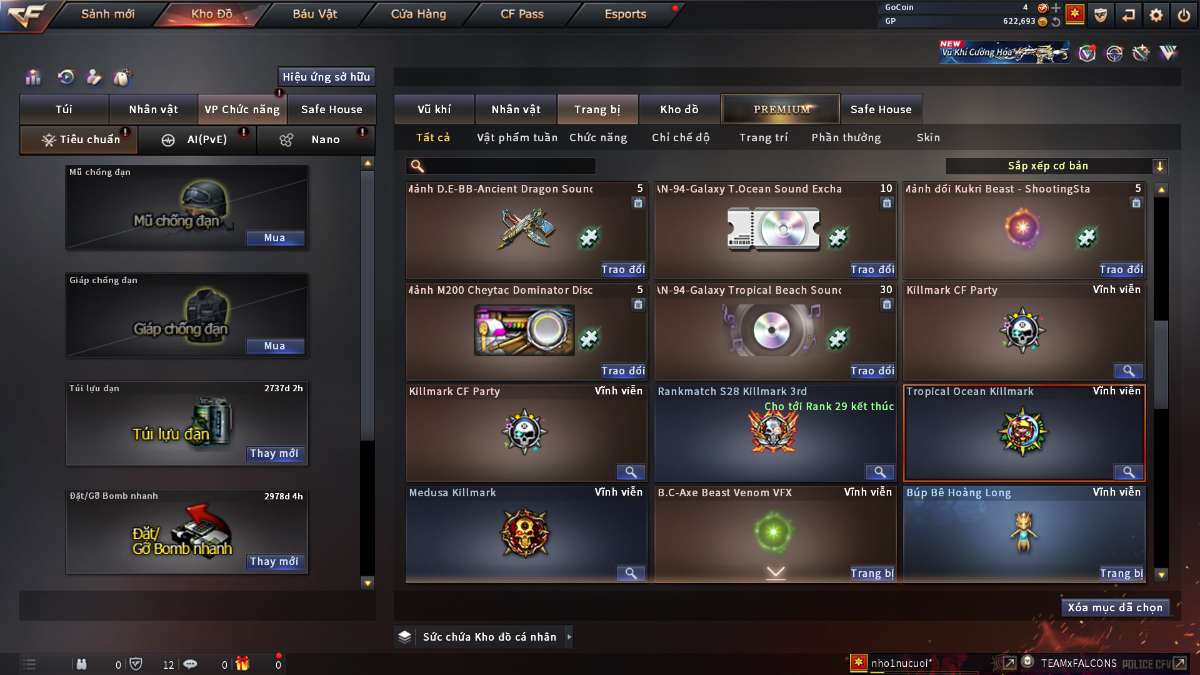 shop acc cf uy tin gia re